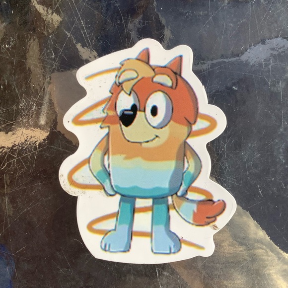 3 Different Color Cartoon Dog Stickers 2 1/2 inches long - Picture 4 of 7